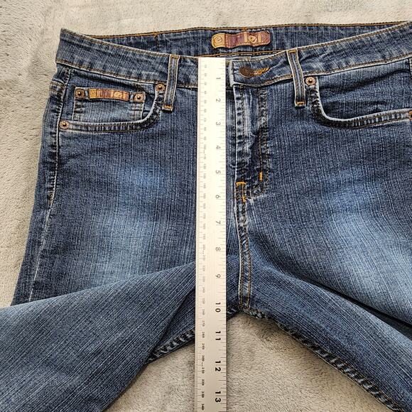 Vintage LEI Jeans Womens 11 Juniors Blue Mid Rise Bootcut Stretch Denim Casual - Picture 12 of 15